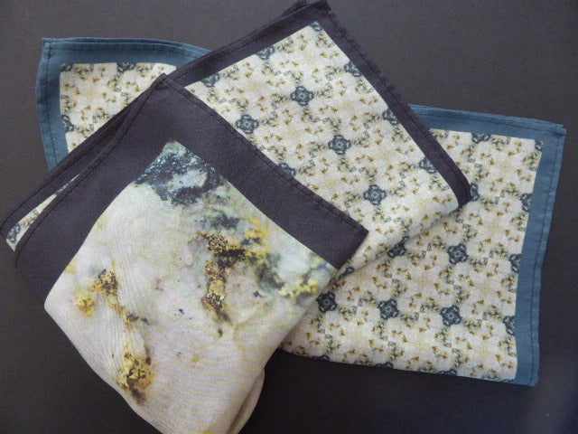 Men's pocket sqare "Gold Nugget"